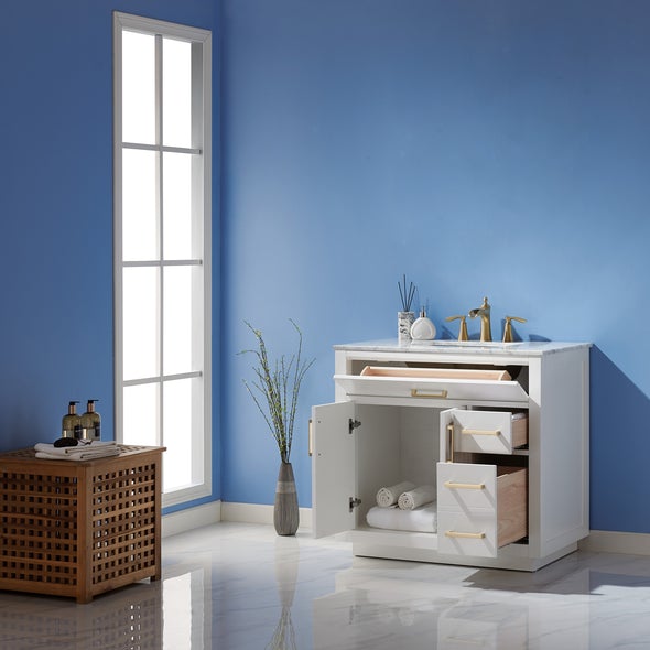 Altair Ivy 36" Single Bathroom Vanity Cabinet Only - 531036-CAB
