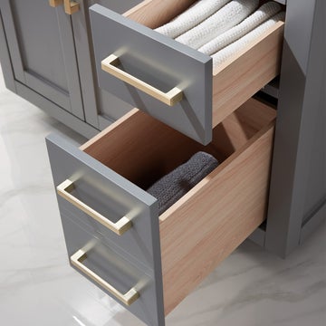 Altair Ivy 36" Single Bathroom Vanity Set in Marble Countertop