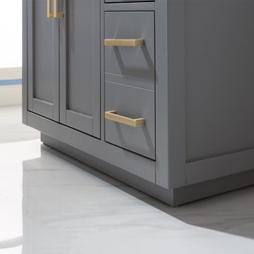 Altair Ivy 36" Single Bathroom Vanity Set in Marble Countertop
