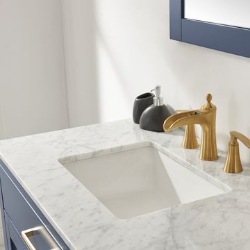 Altair Ivy 36" Single Bathroom Vanity Set in Marble Countertop