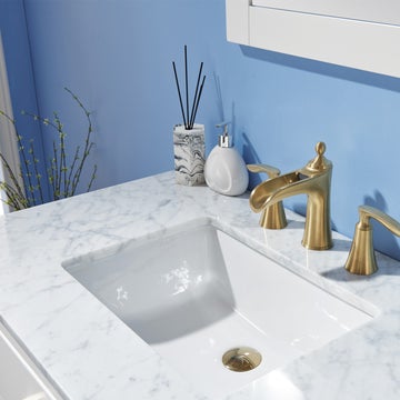 Altair Ivy 36" Single Bathroom Vanity Set in Marble Countertop
