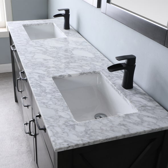 Altair Maribella 72" Double sinks Bathroom Vanity set with Marble Countertop